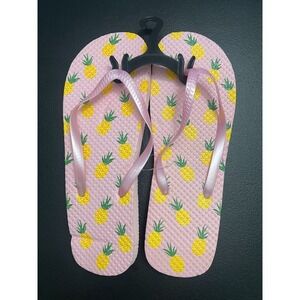 New Pineapple Thong Flip Flops Size 7/8